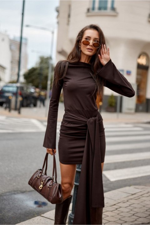Sukienka Model Nevira CBR SUK0536 Dark Brown - Roco Fashion