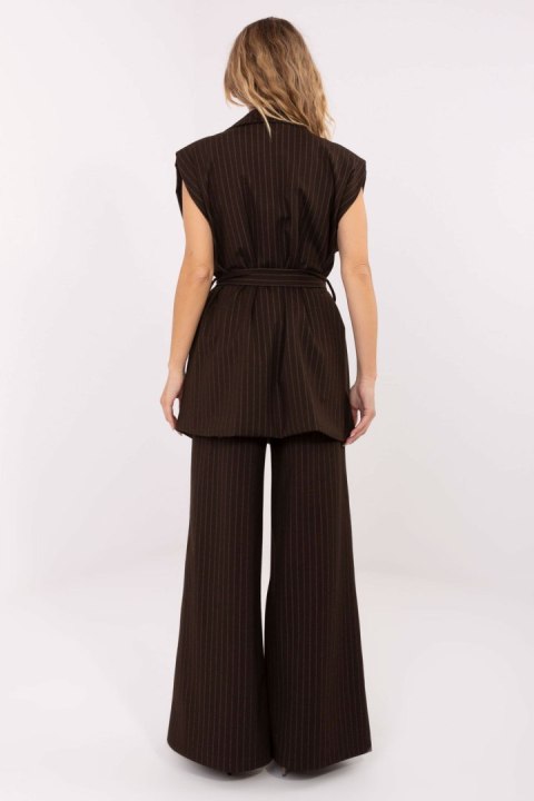 Kamizelka Model IT-KZ-FL9790.66 Dark Brown - Rue Paris