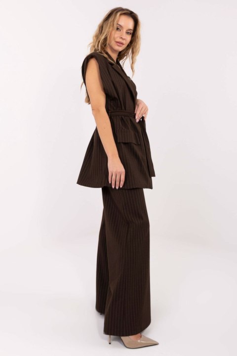 Kamizelka Model IT-KZ-FL9790.66 Dark Brown - Rue Paris