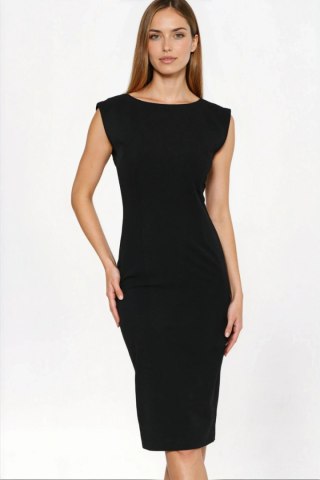 Sukienka Czarna sukienka o ołówkowym fasonie S279 Black - Nife