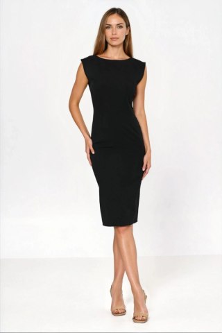 Sukienka Czarna sukienka o ołówkowym fasonie S279 Black - Nife