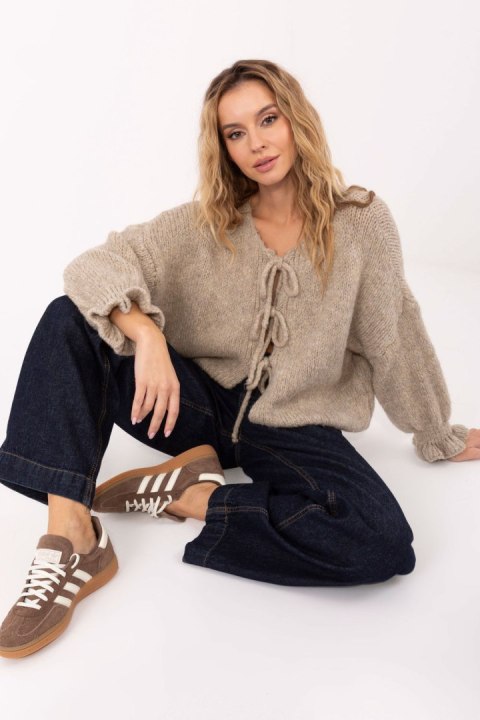 Sweter Damski Model MI-SW-2911.91 Beige - Italy Moda