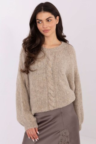 Sweter Damski Model MI-SW-1610.18 Beige - Italy Moda