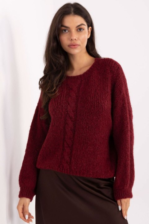 Sweter Damski Model MI-SW-1610.18 Bordo - Italy Moda