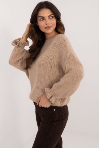 Sweter Damski Model MI-SW-2912.10X Dark Beige - Italy Moda