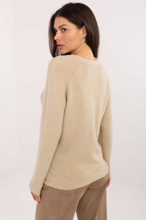 Sweter Damski Model MO-SW-1015.78 Beige - Italy Moda