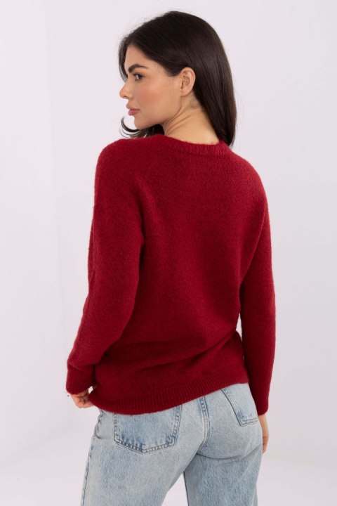 Sweter Damski Model MO-SW-1015.78 Dark Red - Italy Moda