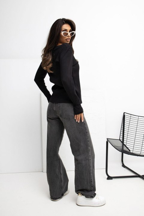 Bluzka Model RV-BZ-A1056.11 Black - Rue Paris