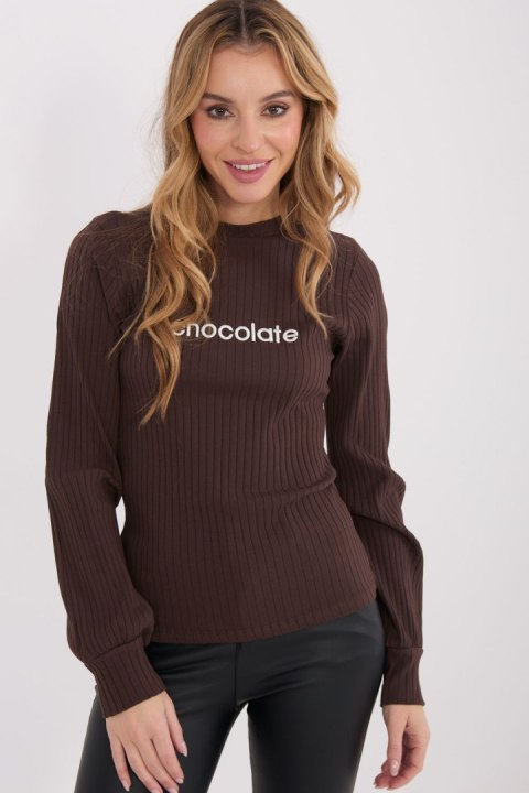 Bluzka Model RV-BZ-A1051.96 Dark Brown - Rue Paris