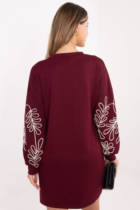 Sukienka Model RV-SK-A1064.95 Bordo - Rue Paris