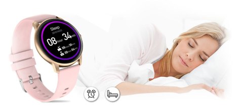 Damski Smartwatch G.Rossi SW015-2 z silikonowym paskiem