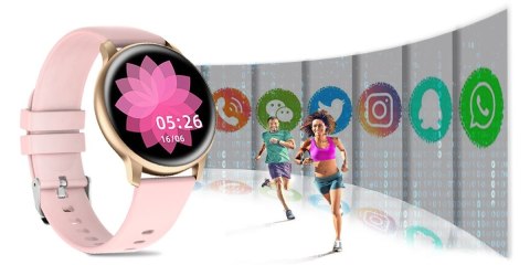 Damski Smartwatch G.Rossi SW015-2 z silikonowym paskiem
