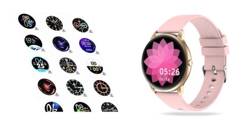 Damski Smartwatch G.Rossi SW015-2 z silikonowym paskiem