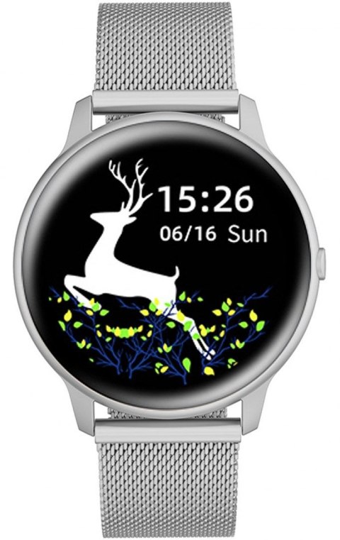 Damski Smartwatch G.Rossi SW015-3 Srebrny - Polska Aplikacja