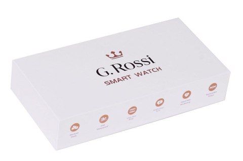 Damski Smartwatch G.Rossi SW015-3 Srebrny - Polska Aplikacja