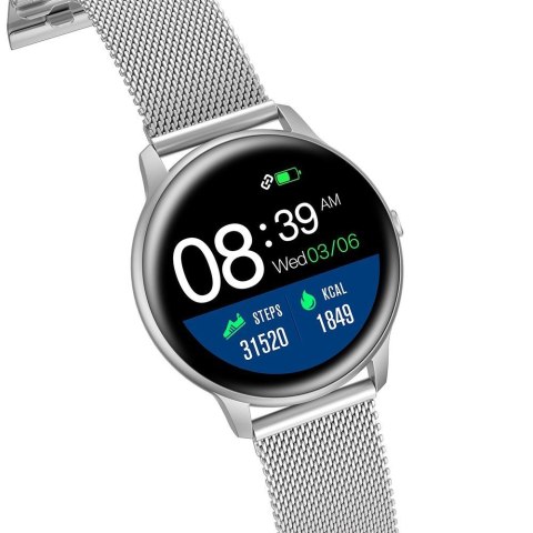 Damski Smartwatch G.Rossi SW015-3 Srebrny - Polska Aplikacja