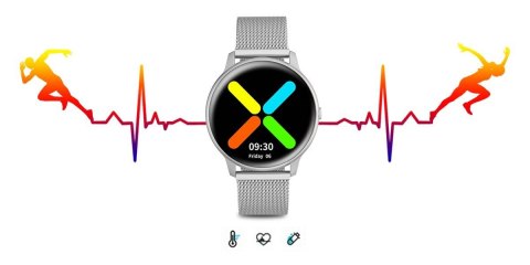 Damski Smartwatch G.Rossi SW015-3 Srebrny - Polska Aplikacja