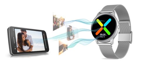 Damski Smartwatch G.Rossi SW015-3 Srebrny - Polska Aplikacja