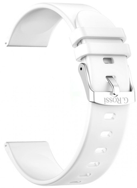 Pasek silikonowy do smartwatcha 22 mm - Biały