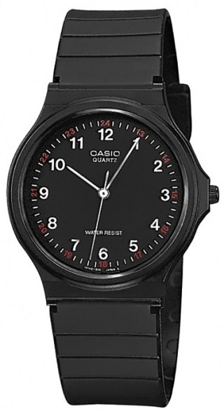 Zegarek Casio MQ-24-1BLLEG Unisex Klasyk - Czarny Minimalizm