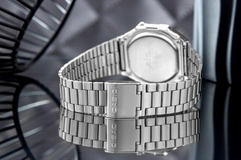 Zegarek Męski Casio Vintage A168WA-1YES Stalowy Klasyk