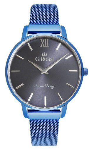 Zegarek Damski G.Rossi 12177B-6F1 Niebieski Mesh + BOX