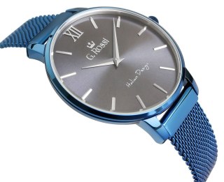 Zegarek Damski G.Rossi 12177B-6F1 Niebieski Mesh + BOX