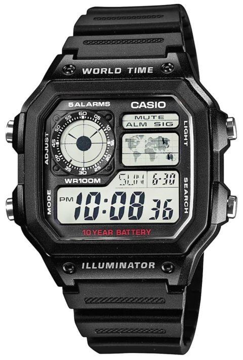 Zegarek Męski CASIO AE-1200WH-1AVEF + BOX