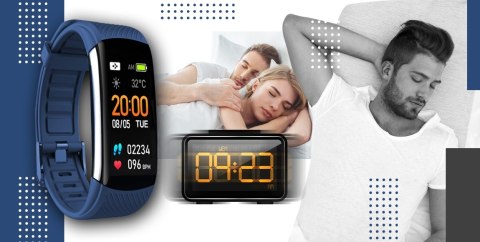 Smartwatch GIEWONT GW200-6 Czarno-Granatowy z 2 paskami