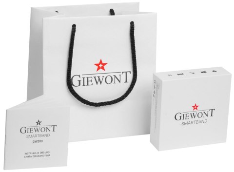 Smartwatch GIEWONT GW200-8 Czarno-Jasnofioletowy 2 paski