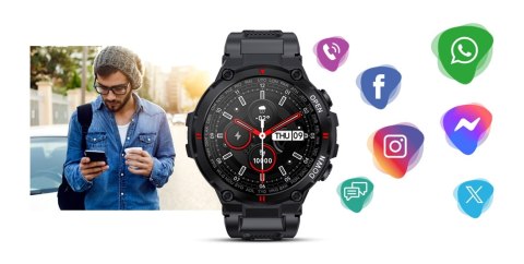 Smartwatch Giewont GW430-1 Premium z Baterią 400mAh