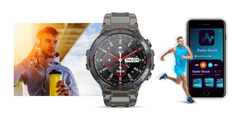 Smartwatch GIEWONT GW430-2 Szary - Rozmowy Bluetooth