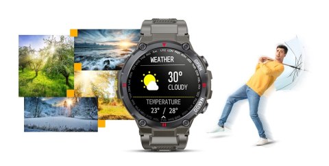Smartwatch GIEWONT GW430-2 Szary - Rozmowy Bluetooth