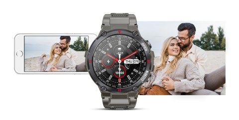 Smartwatch GIEWONT GW430-2 Szary - Rozmowy Bluetooth