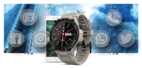 Smartwatch GIEWONT GW430-2 Szary - Rozmowy Bluetooth