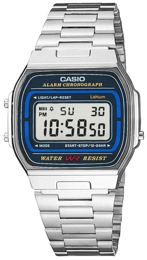 Zegarek CASIO A164WA-1VES Unisex w stylu Retro
