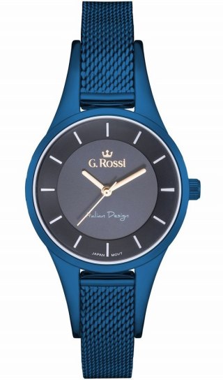 Zegarek Damski G.Rossi 8154B-6F3 Niebieski z bransoletą mesh