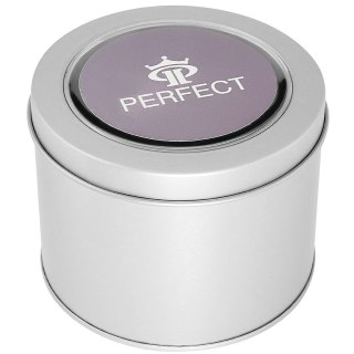 Wysokie metalowe pudełko na zegarek Perfect PGWP1