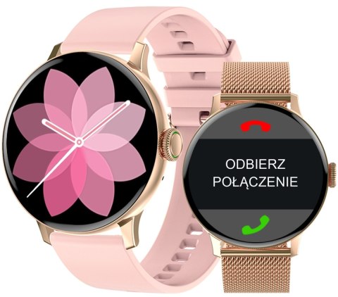 Smartwatch Damski Giewont GW330-1 Różowe Złoto
