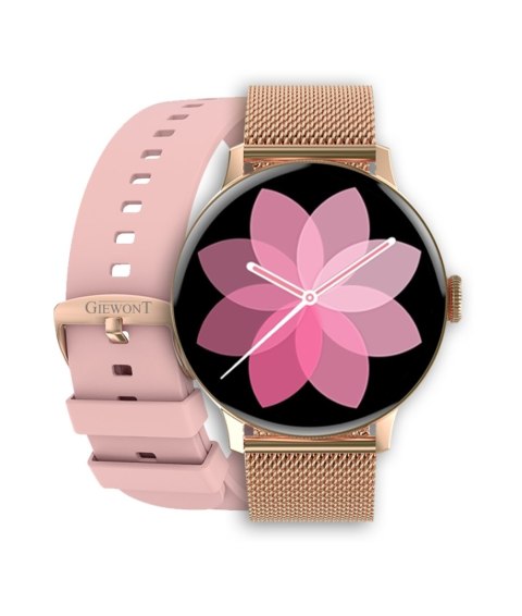 Smartwatch Damski Giewont GW330-1 Różowe Złoto