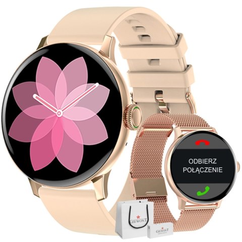 Smartwatch Damski Giewont GW330-1 Różowe Złoto