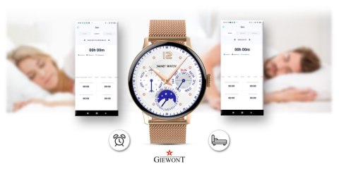 Smartwatch Damski Giewont GW330-1 Różowe Złoto