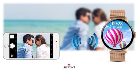 Smartwatch Damski Giewont GW330-1 Różowe Złoto