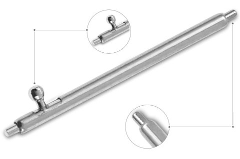 Stalowy teleskop do smartwatcha 22 mm TS22