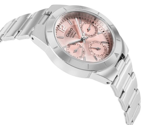 Zegarek Damski Casio LTP-2069D-4AVEG z Różową Tarczą