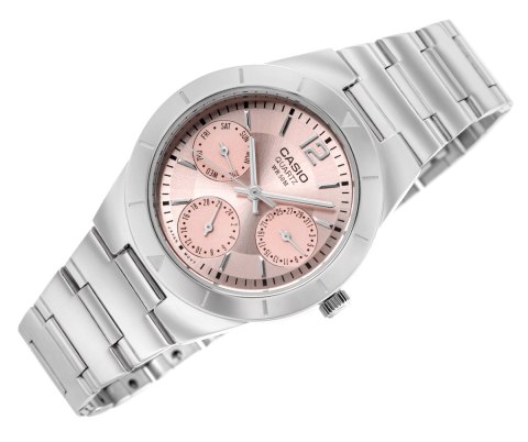 Zegarek Damski Casio LTP-2069D-4AVEG z Różową Tarczą