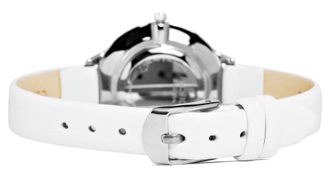 Zegarek damski Pacific X6094-2 srebrny biały pasek