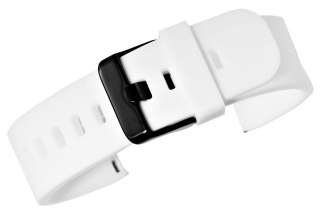 Pasek Silikonowy do Smartwatcha 20mm Biało-Czarny U15