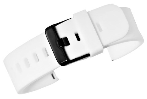 Pasek Silikonowy do Smartwatcha 22mm Biało-Czarny U15