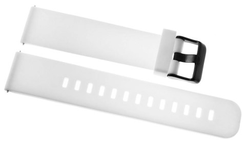 Pasek Silikonowy do Smartwatcha 22mm Biało-Czarny U15